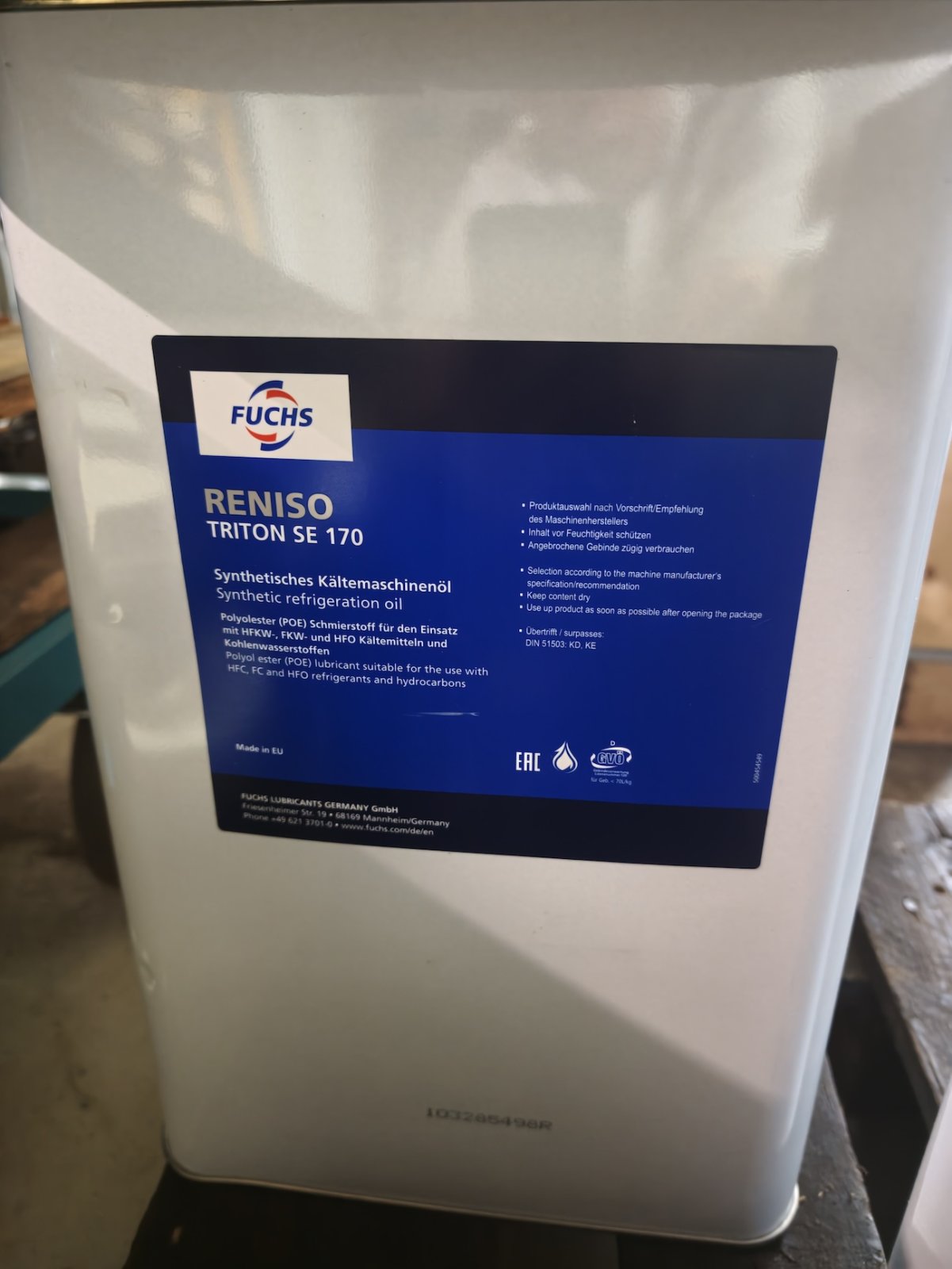 Fuchs Reniso Triton SE 170 / 20 l. Kanister, Foto 1